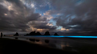 Point of Arches with Bioluminescent waves